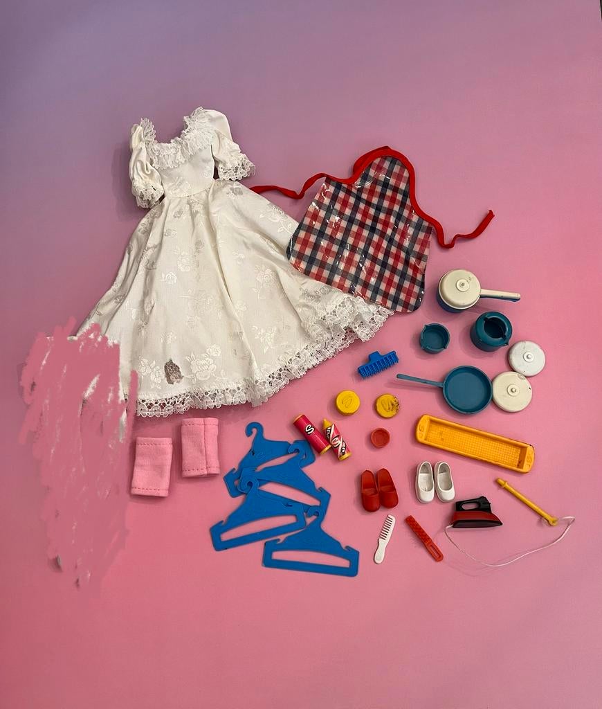 Lot vintage Sindy accessoires Pedigree, Ophalen of Verzenden, Gebruikt, Accessoires