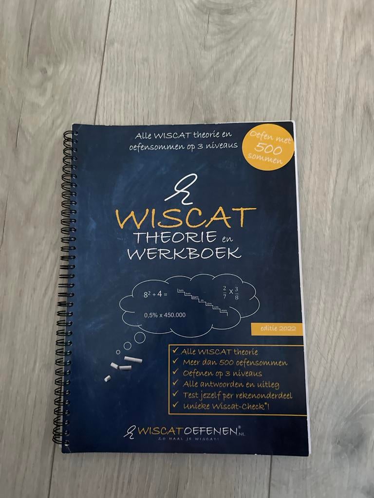 WISCAT/RWT Theorie- en Werkboek PABO rekenen, Boeken, Ophalen of Verzenden, Beta, Zo goed als nieuw, HBO