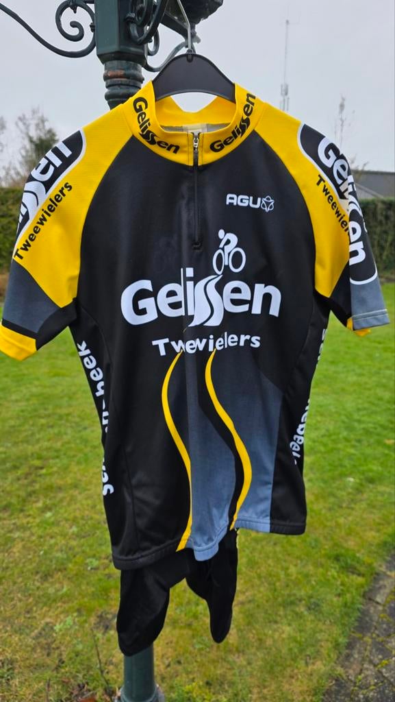 Agu fiets Shirt en broek met zeem, maat S. Zgan, S, Kinderen, Ophalen of Verzenden, Zo goed als nieuw