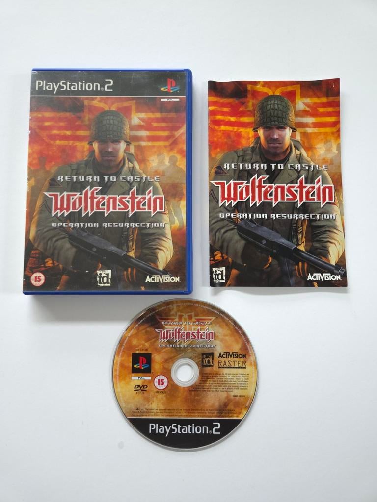 Playstation 2 (PS2) - Return to the Castle Wolfenstein, Shooter, 1 speler, Ophalen of Verzenden, Zo goed als nieuw