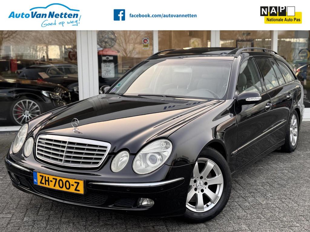 Mercedes E-klasse Combi 320 V6 Automaat,Elegance,Leder,Schui, Auto's, Automaat, Achterwielaandrijving, Gebruikt, Beige