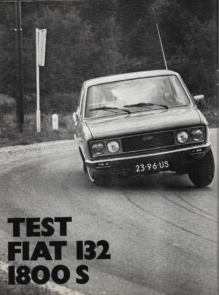 Roadtest FIAT 132 1800 Special, Autovisie1972., Gelezen, Ophalen of Verzenden, Overige merken, Autovisie