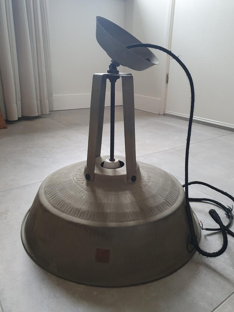 HK Living Hanglamp grijs, Ophalen, Gebruikt, Modern, Industrieel, Metaal