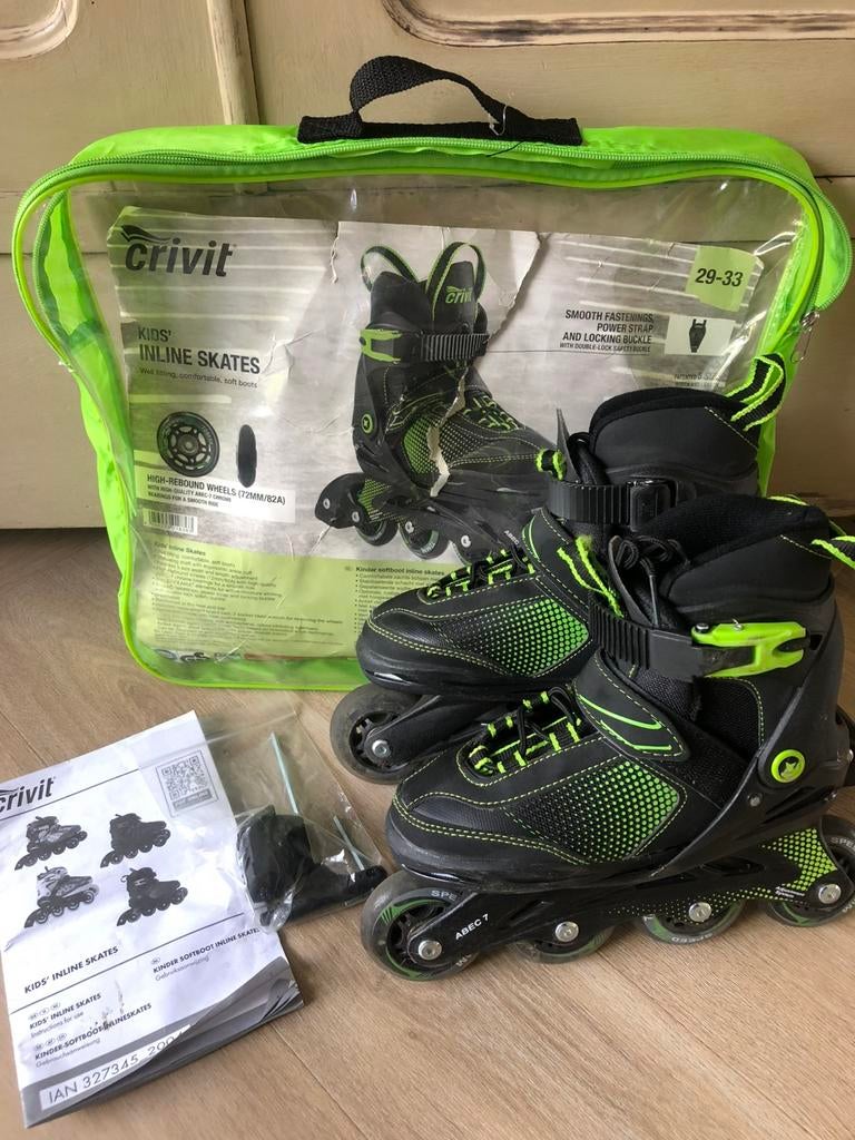 Crivit kids’ inline skates maat 29-33, Ophalen of Verzenden, Verstelbaar, Zo goed als nieuw