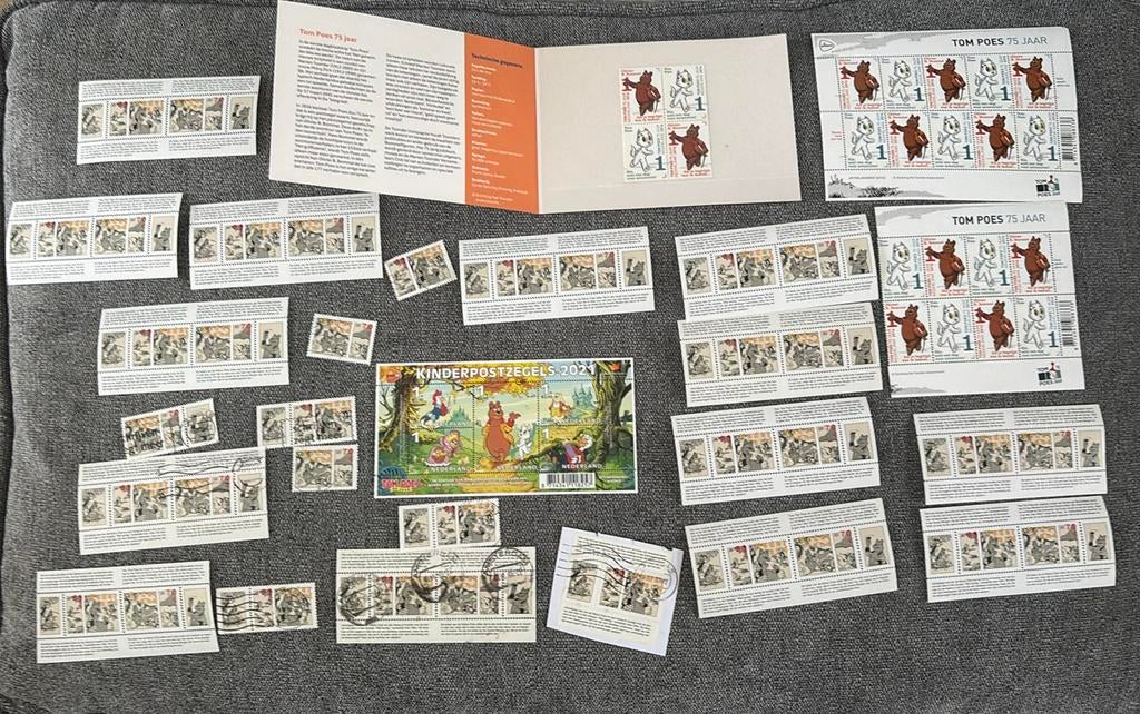 Tom poes en bommel postzegels, Ophalen of Verzenden, Olivier B, Bommel en Tom Poes