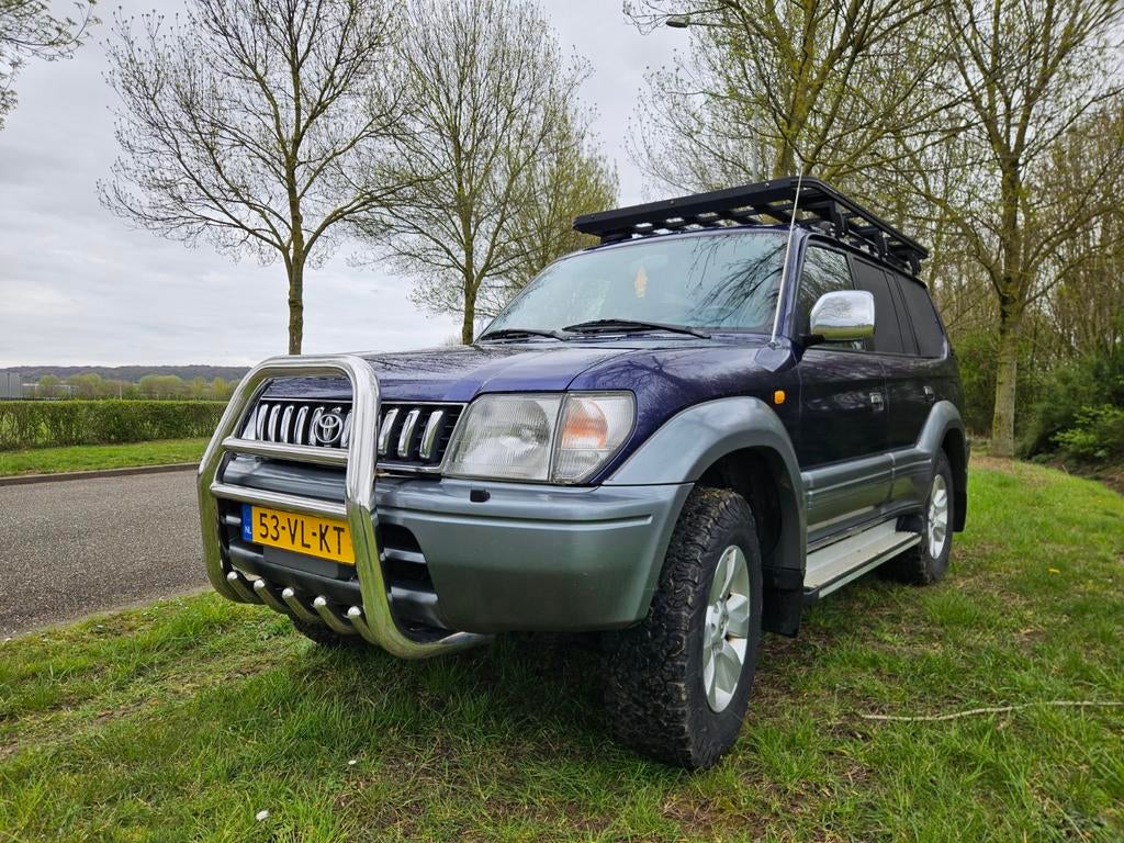 Toyota Landcruiser 90 3.0 TD 1999.Grijskenteken marge auto, 125 pk, 4 cilinders, Blauw, 2800 kg