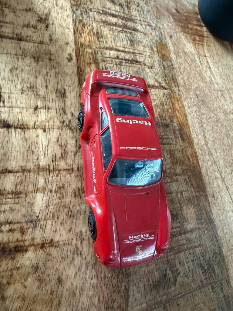 Vintage Bburago Porsche 959 - Schaal 1:43 - Rood, Ophalen of Verzenden, Gebruikt, Auto, Overige merken