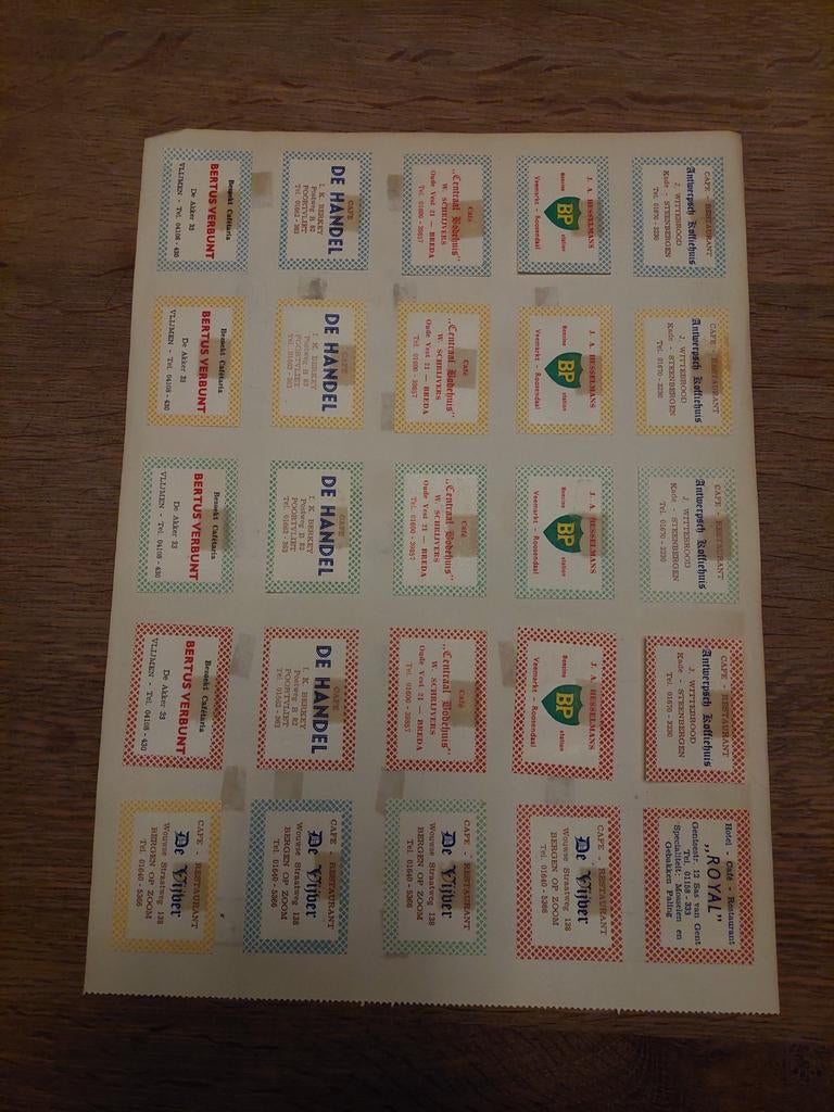 Lucifer Etiketten Serie Ruitjesrand - Vintage Verzameling, Ophalen of Verzenden, Gebruikt