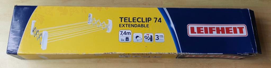 Leifheit uitschuifbaar wanddroogrek, Ophalen, Nieuw, Wasrek