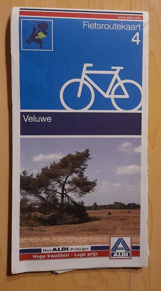 FIETSROUTEKAART 4 VELUWE, Ophalen of Verzenden, Zo goed als nieuw, Overige onderwerpen