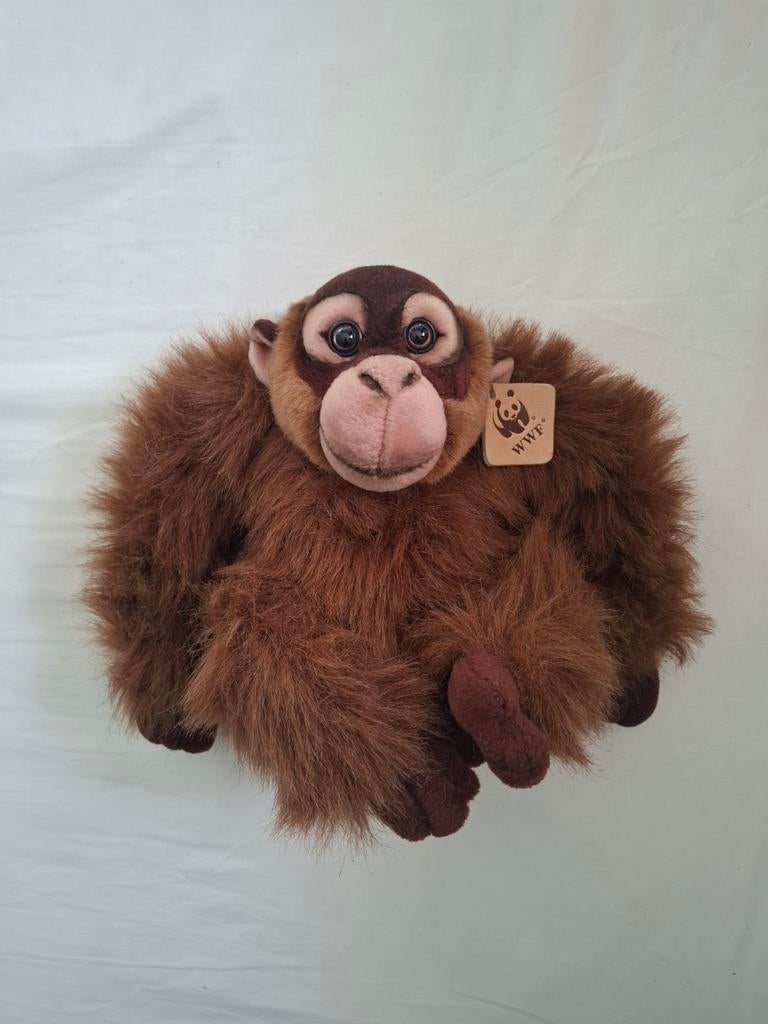 Wwf knuffel orang oetan circa 30 cm, Ophalen of Verzenden, Zo goed als nieuw, Overige typen