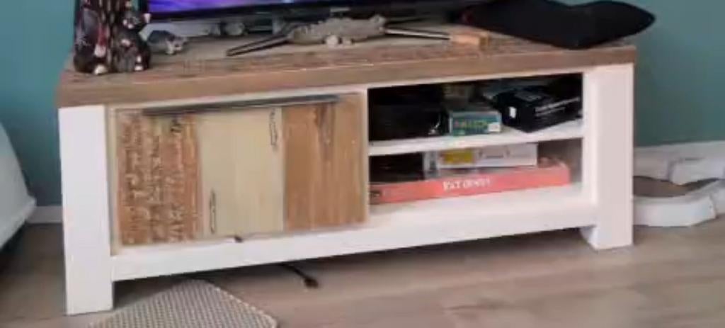 Cortena Pronto TV-meubel 120cm breed, hout, Huis en Inrichting, Ophalen, Gebruikt, 100 tot 150 cm, Rustiek
