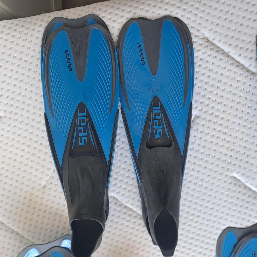 SEAC  duikvinnen Maat 40/41 - Blauw/Zwart, Watersport en Boten, Ophalen of Verzenden, Nieuw, Zwem- of Duikvliezen