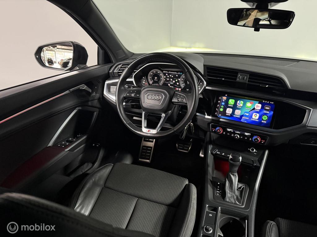 Audi Q3 Sportback 45 TFSIe 2X S-LINE | SFEER | APP CNNCT, Gebruikt, Zwart, Metallic lak, Leder en Stof