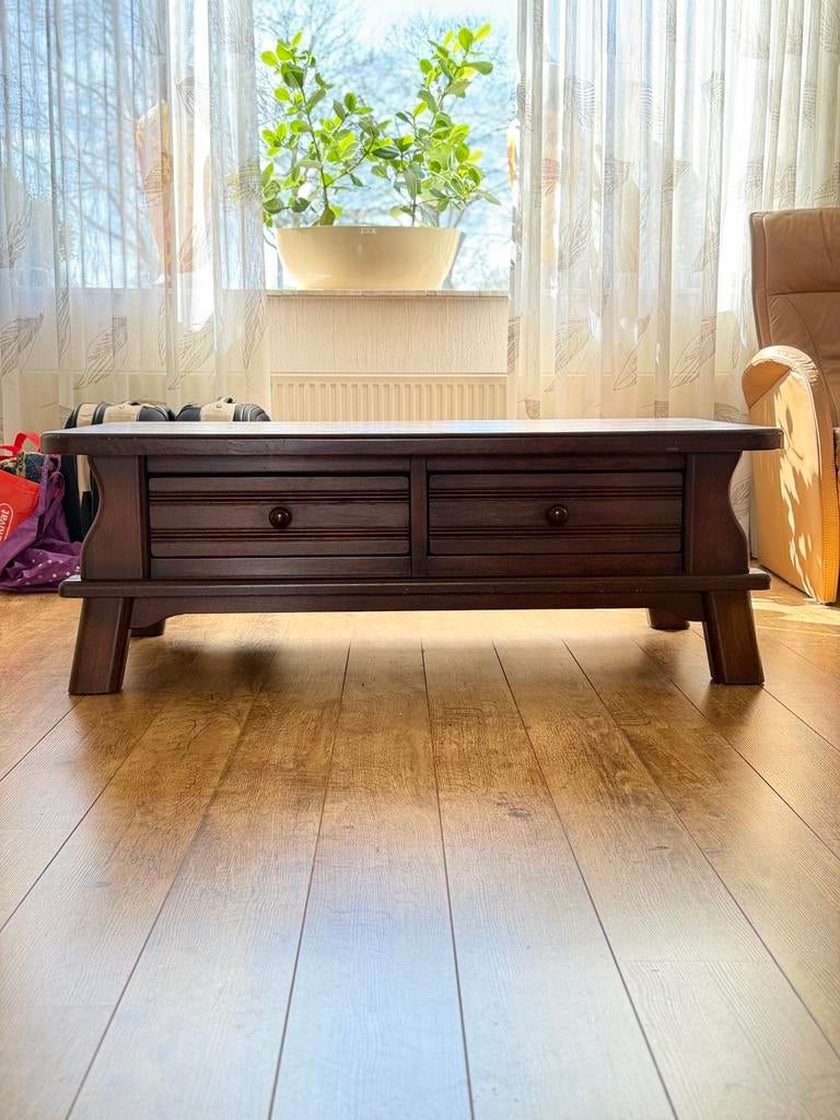 Salontafel robuust Oisterwijk, Ophalen, Gebruikt, Eikenhout, 50 tot 100 cm