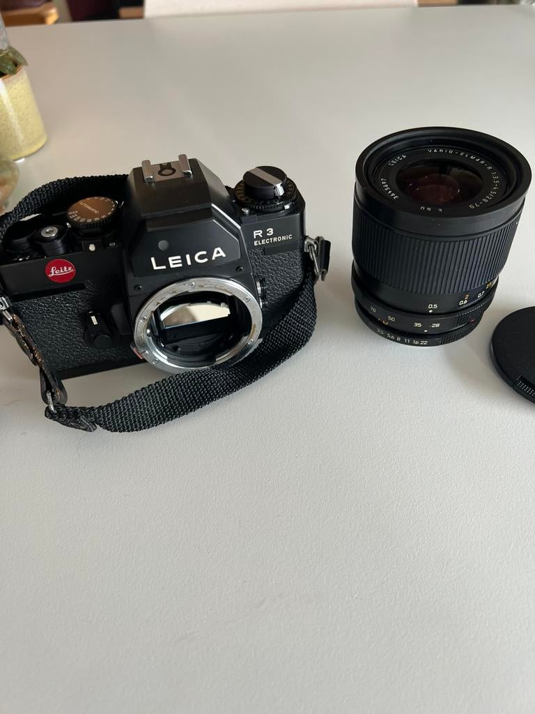 Leica vario elmar E60 28-70mm + leica R3, Gebruikt, Spiegelreflex, Leica, Leica