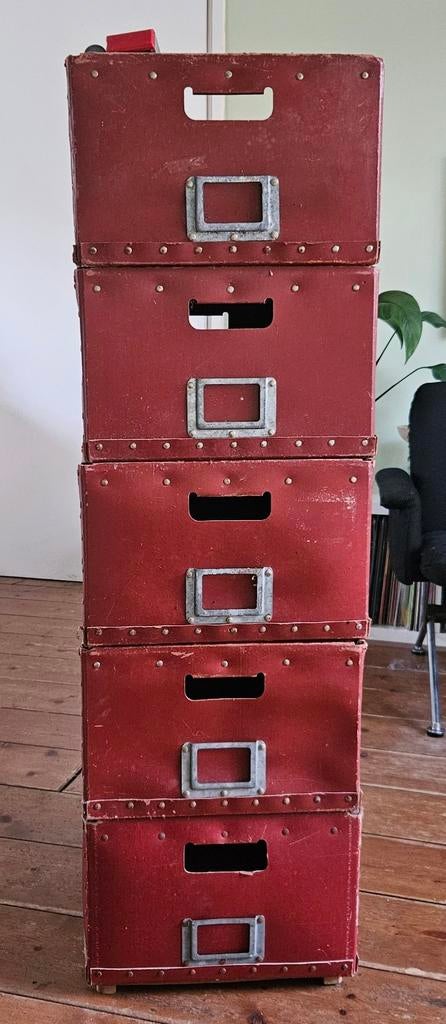 5x Vintage Suroy Transportkisten - Stapelbaar / Industrieel, Minder dan 50 cm, Gebruikt, Overige materialen, Minder dan 50 cm