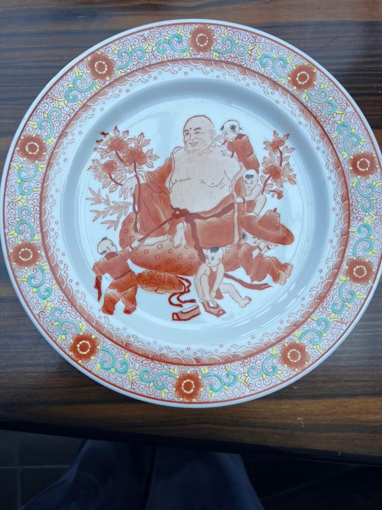 Antiek Chinees bord – famille rose –, Antiek en Kunst, Antiek | Porselein, Ophalen of Verzenden