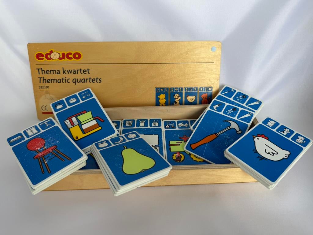 Educo Thema kwartet, compleet, Ophalen of Verzenden, Gebruikt, Kwartet(ten)