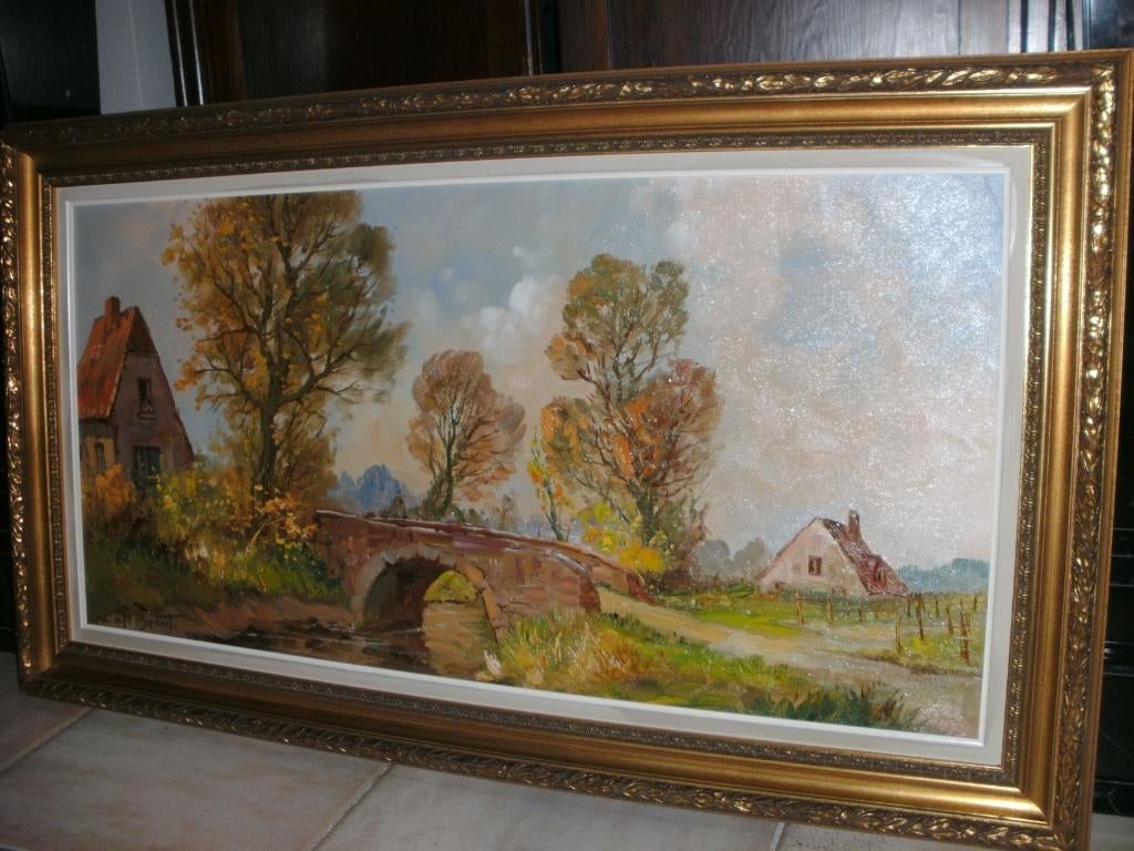 Henry Brent (19e eeuw)-Engelse school-Mooie grote schilderij, Antiek en Kunst, Kunst | Schilderijen | Klassiek, Ophalen