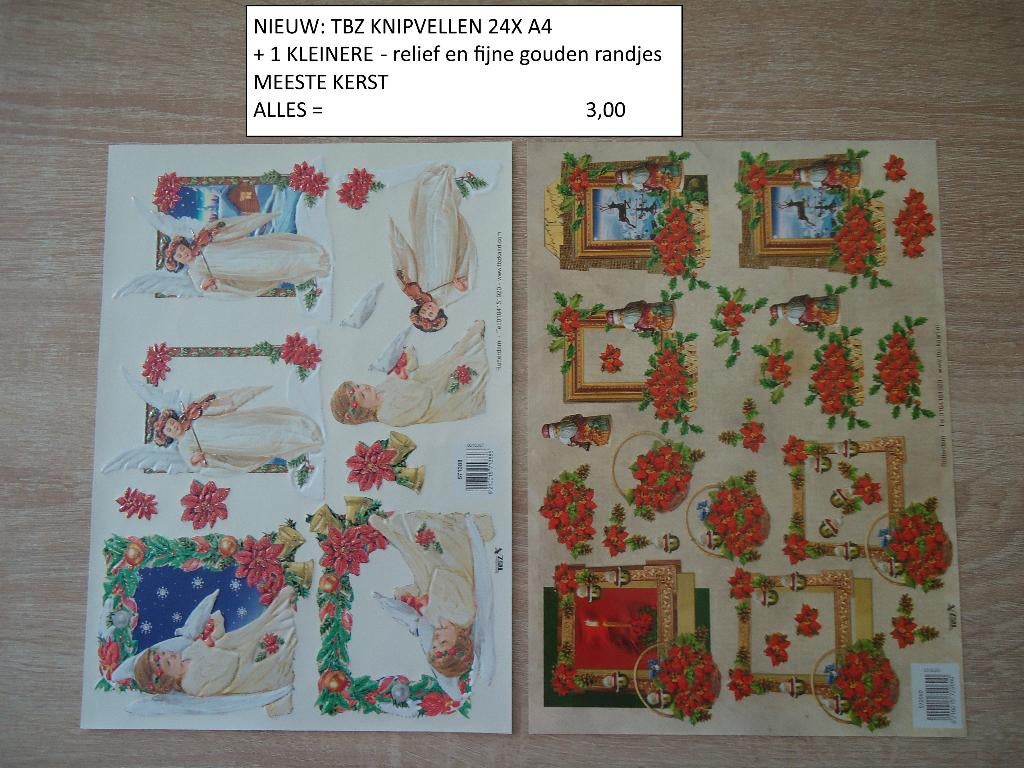 gratis bij pakketpost: 24xa4 knipvellen, Ophalen, Nieuw, Overige thema's, Knipvel