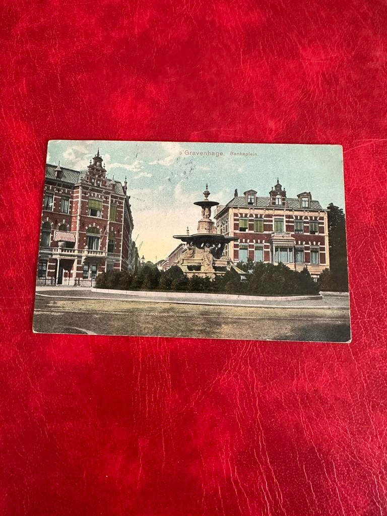 Ansichtkaart Bankaplein1911 Den Haag, Ophalen of Verzenden, Voor 1920, Zuid-Holland