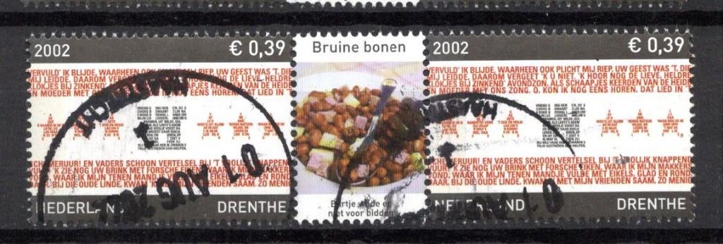 gestempelde zegel. jaar 2002: paartje provincie zegel, Ophalen of Verzenden, Na 1940, Gestempeld