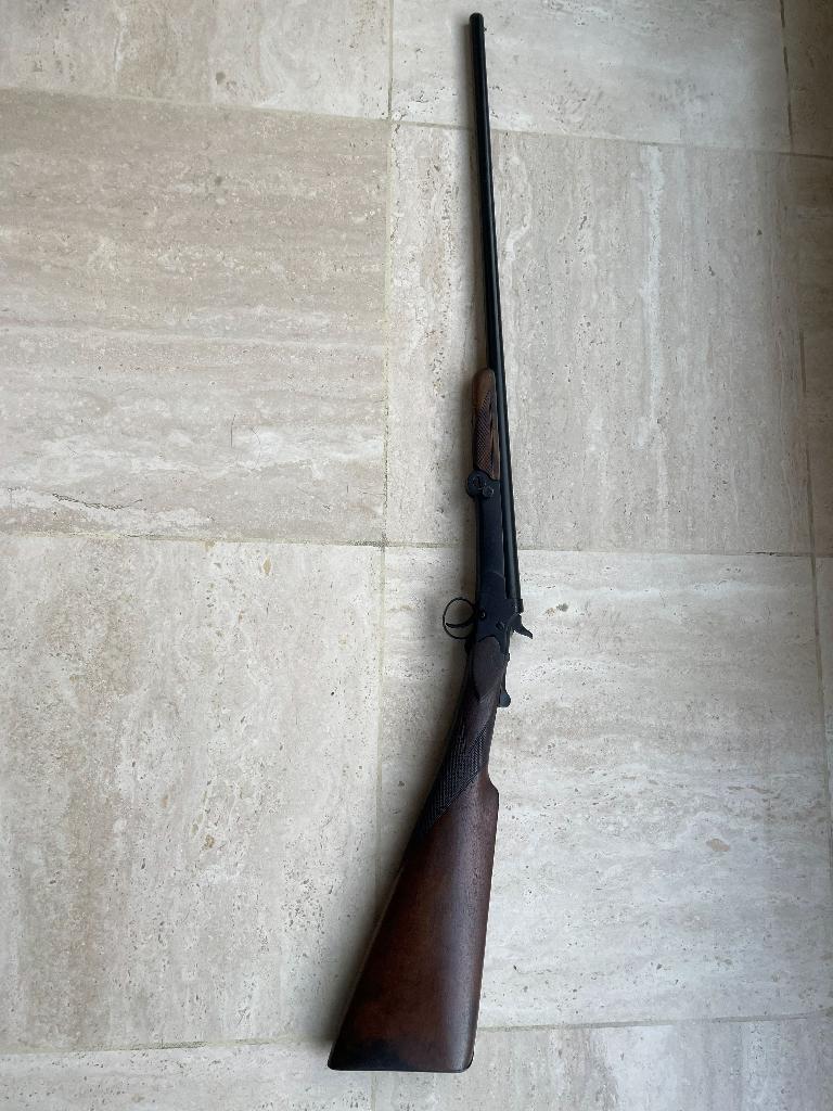 Antiek plooigeweer met .top lever sluiting cal 410, Ophalen of Verzenden