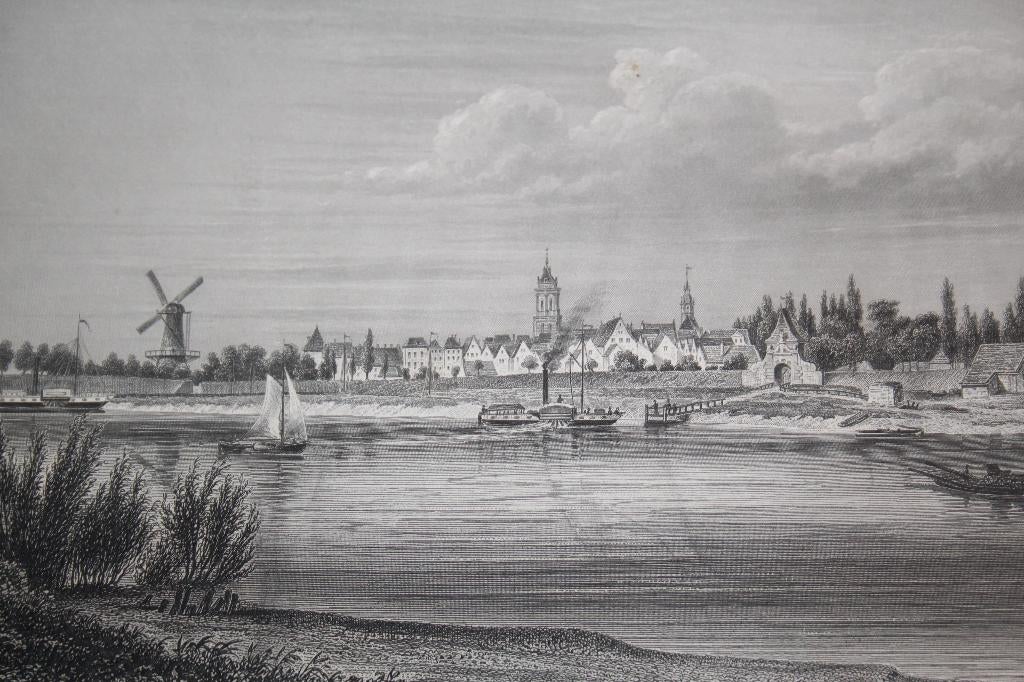 19e eeuwse ets (?) Schoonhoven, Ophalen of Verzenden