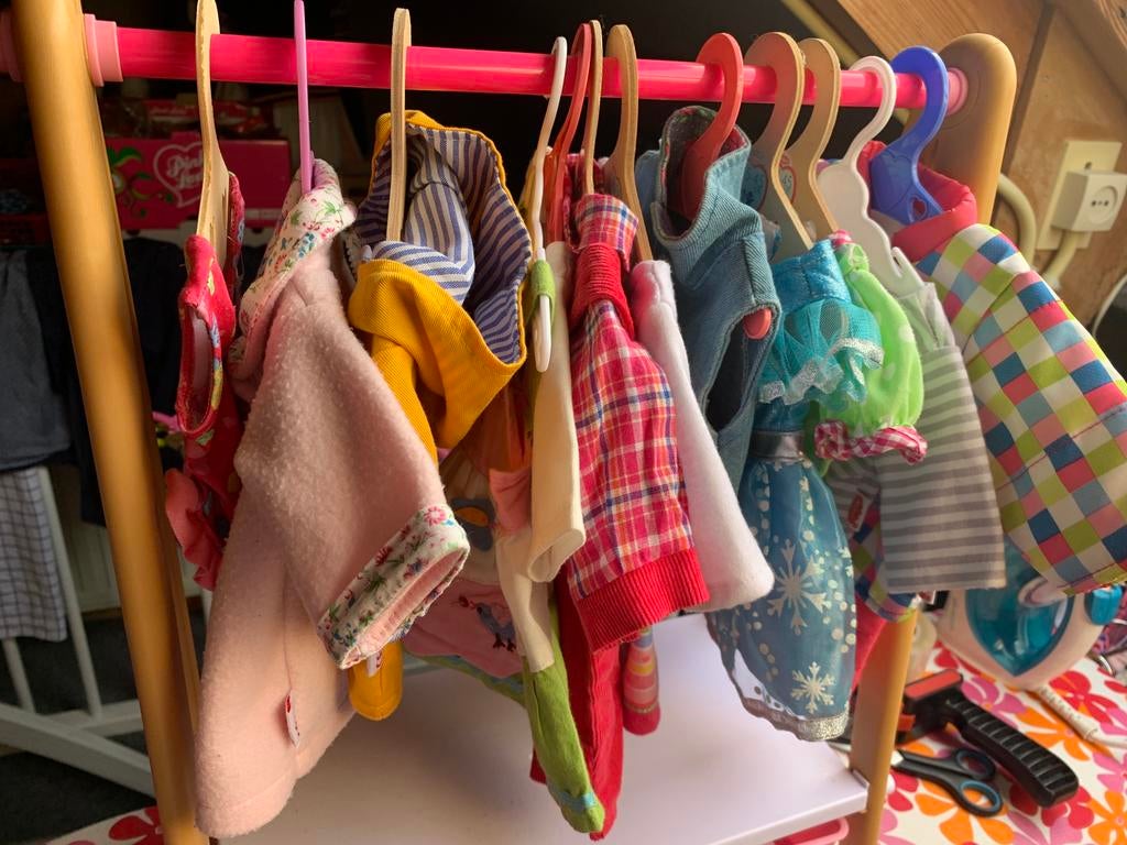 Baby born poppen kleding rekje met kleertjes, Ophalen of Verzenden, Babypop