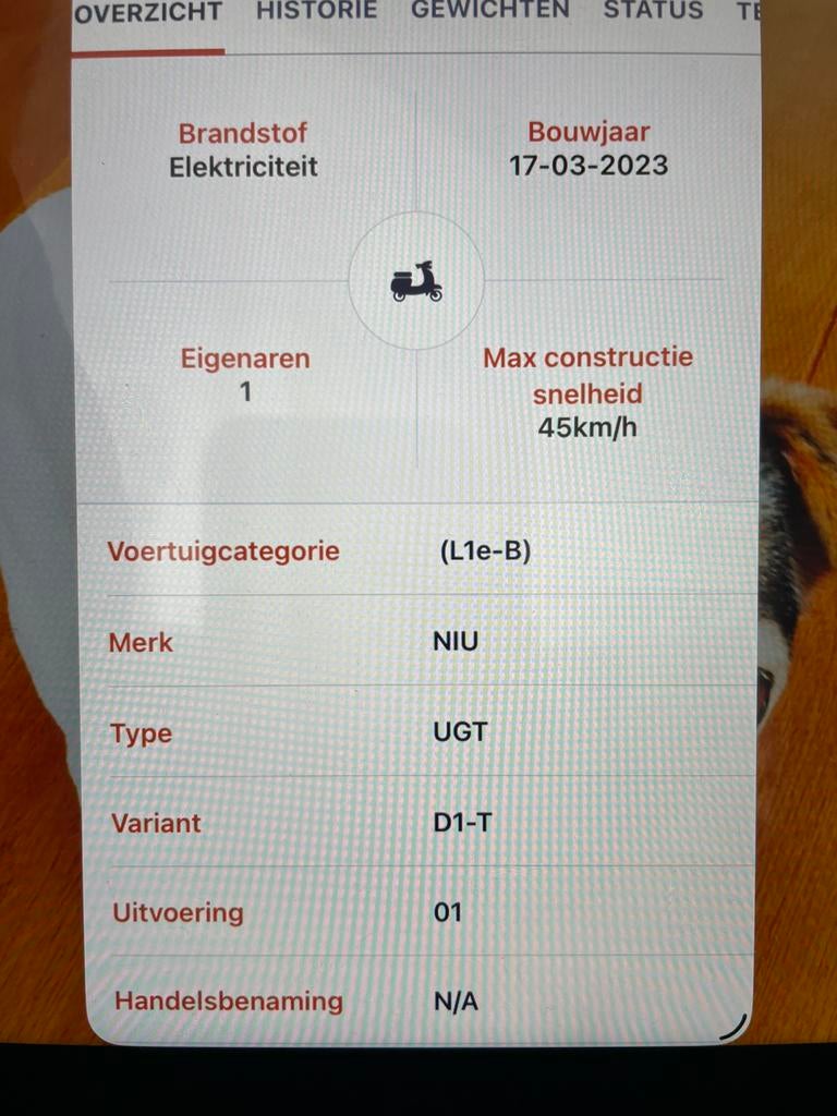 Te koop niu electric, Fietsen en Brommers, Ophalen, Zo goed als nieuw