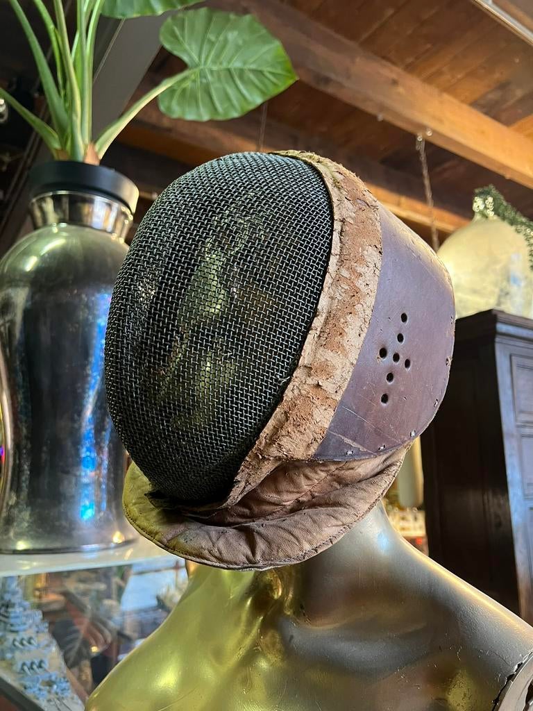 Antiek frans schermmasker, Ophalen of Verzenden