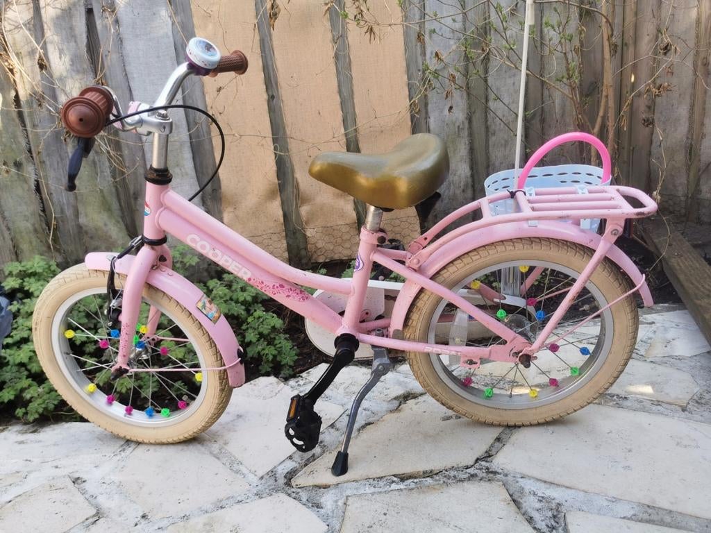 Cooper meisjesfiets 16 inch, Fietsen en Brommers, Fietsen | Meisjes, Ophalen of Verzenden, Gebruikt, 16 inch