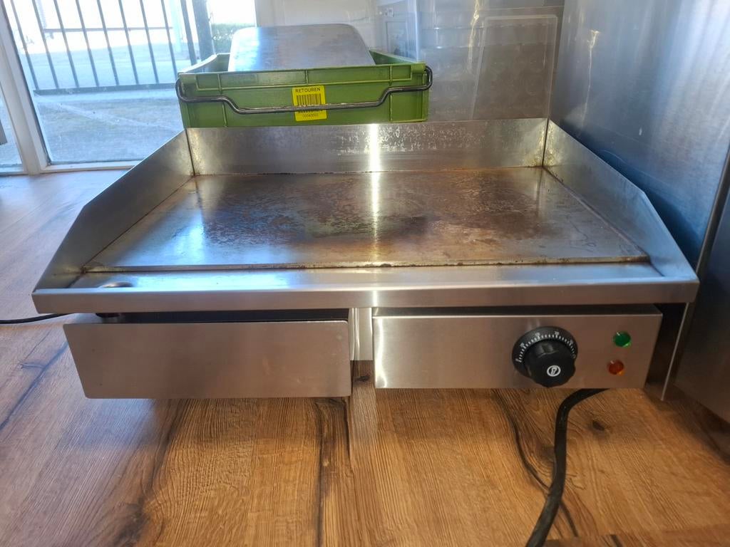 RVS Bakplaat 55x44x23 cm met temperatuurregeling, Ophalen, Gebruikt