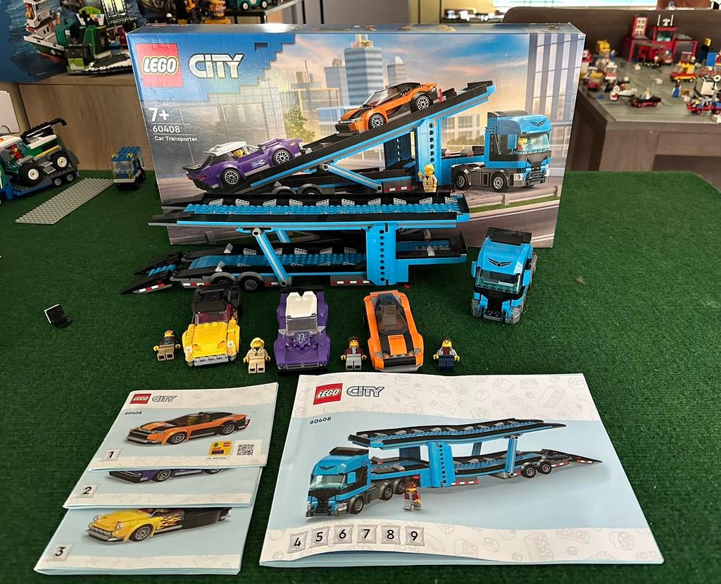 Lego City 60408 Car Transporter, Kinderen en Baby's, Speelgoed | Bouwstenen, Zo goed als nieuw, Ophalen of Verzenden