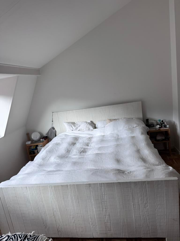 Tweepersoons elektrisch verstelbaar bed 200x180 cm, Ophalen, Verstelbaar, Tweepersoons, Zo goed als nieuw