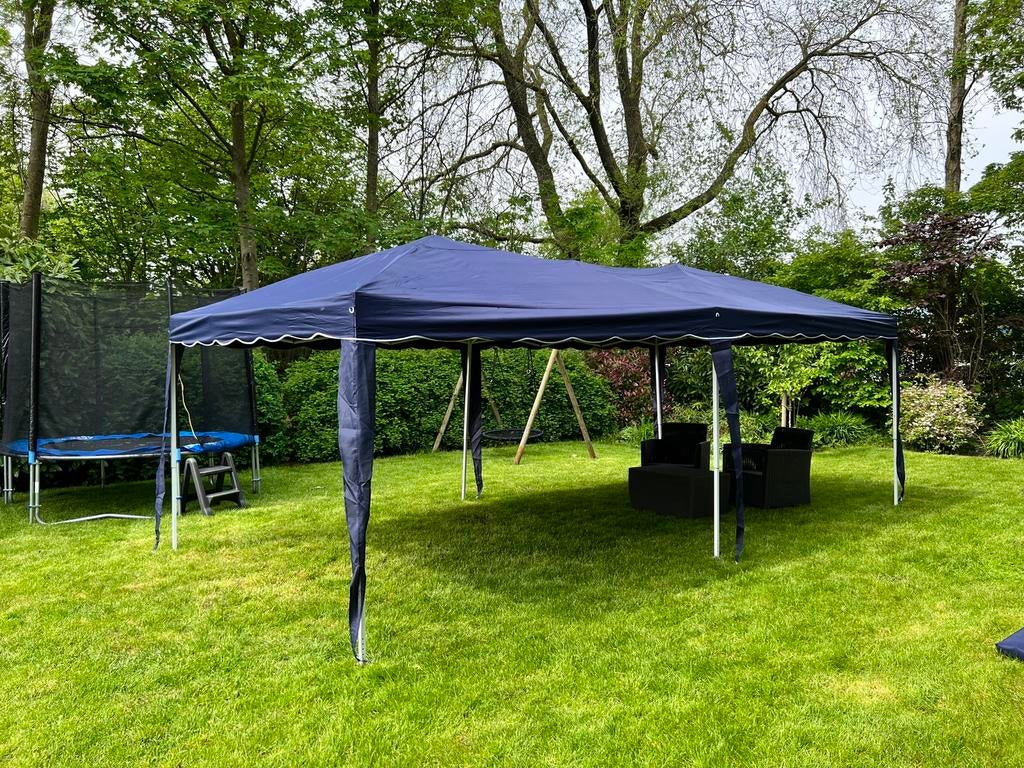 Easy-up partytent 6x3 te huur, Ophalen, Zo goed als nieuw, Geboorte of Huwelijk