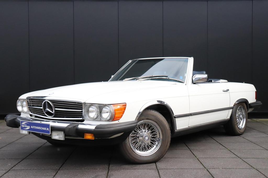 Mercedes-Benz SL 380 SL Cabriolet, Auto's, Stof, Cabriolet, 3838 cc, Wit