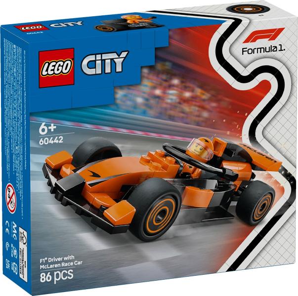 Lego City set 60442 F1 coureur met McLaren racewagen, Kinderen en Baby's, Speelgoed | Duplo en Lego, Nieuw, Lego, Complete set