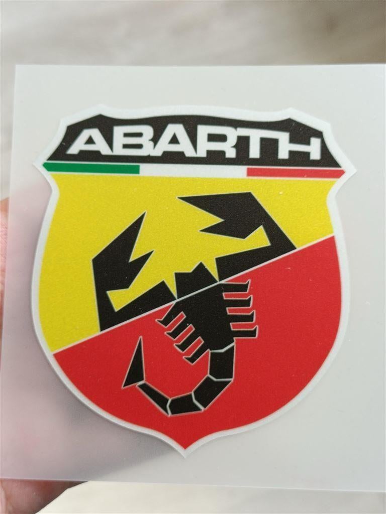 ABARTH Logo Reflecterende Vinyl Decal Sticker ., Ophalen of Verzenden, Nieuw, Auto's
