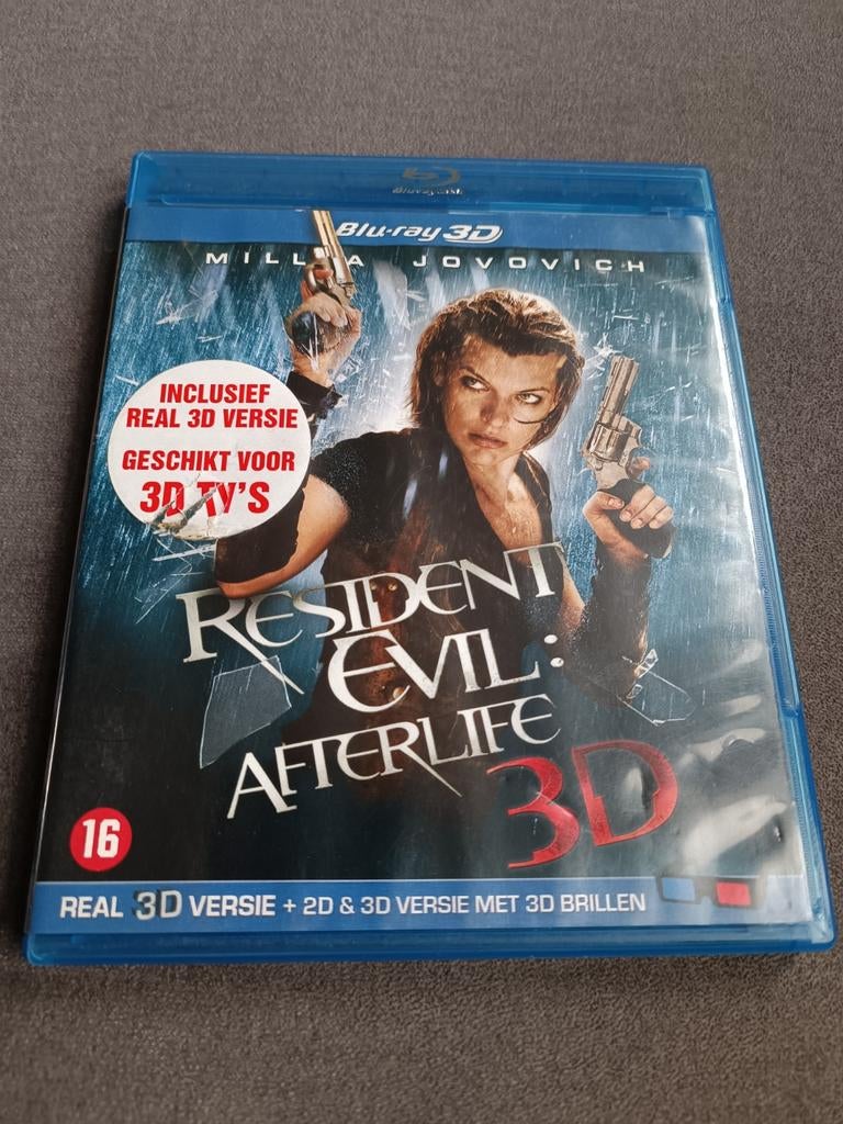 Resident Evil afterlife 3d - bluray, Ophalen of Verzenden, Zo goed als nieuw, Horror