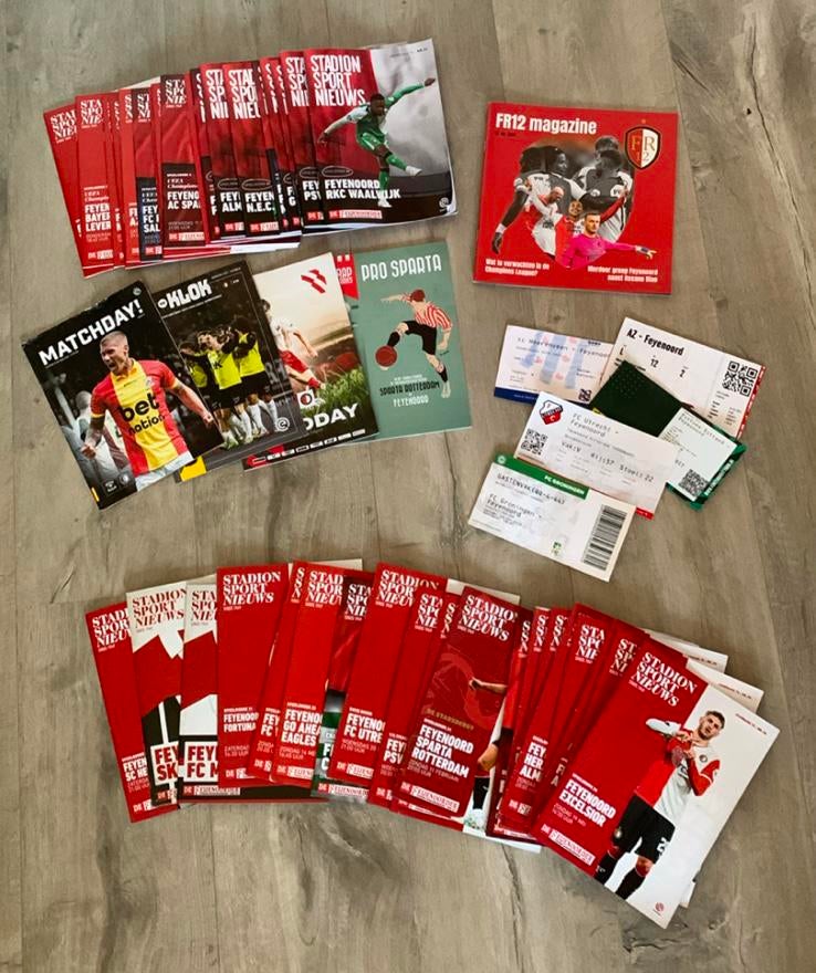 Diverse programmaboekjes Feyenoord, Ophalen of Verzenden, Nieuw, Feyenoord, Boek of Tijdschrift