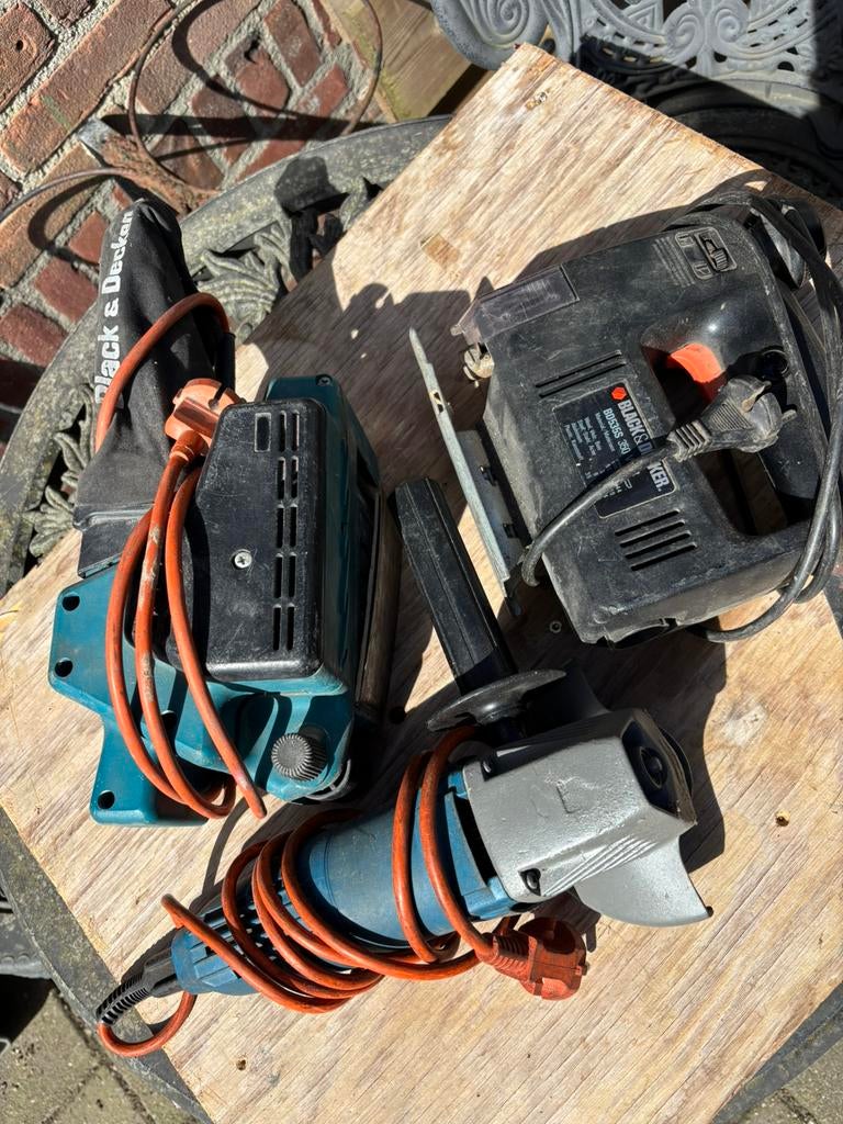 BLACK&DECKER Decoupeerzaag, slijptol en schuurmachine set, Ophalen of Verzenden, Gebruikt, Minder dan 600 watt, Overige typen