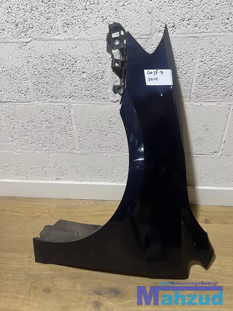 VW GOLF 7 blauw links voorscherm zijscherm 2012-2019, Gebruikt, Volkswagen, Volkswagen AG, Voor