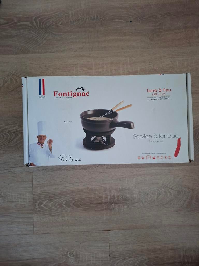 Fontignac fondueset, Ophalen, Zo goed als nieuw, Brander, Fondueset