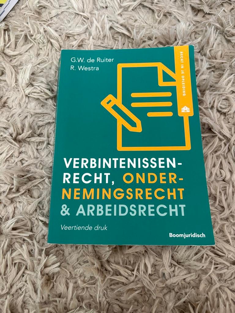 Verbindtenissen-, Ondernemings- & Arbeidsrecht Boek, Boeken, Ophalen of Verzenden, Gamma, Gelezen, HBO