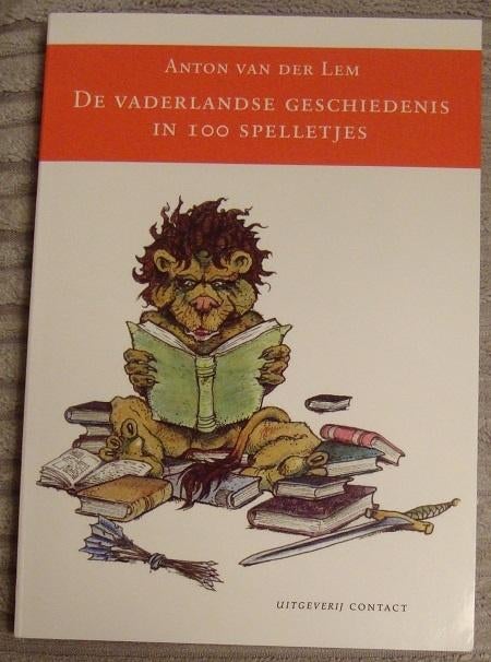 De vaderlandse geschiedenis in 100 spelletjes - A. v/d Lem, Ophalen of Verzenden, Zo goed als nieuw, Anton van der Lem