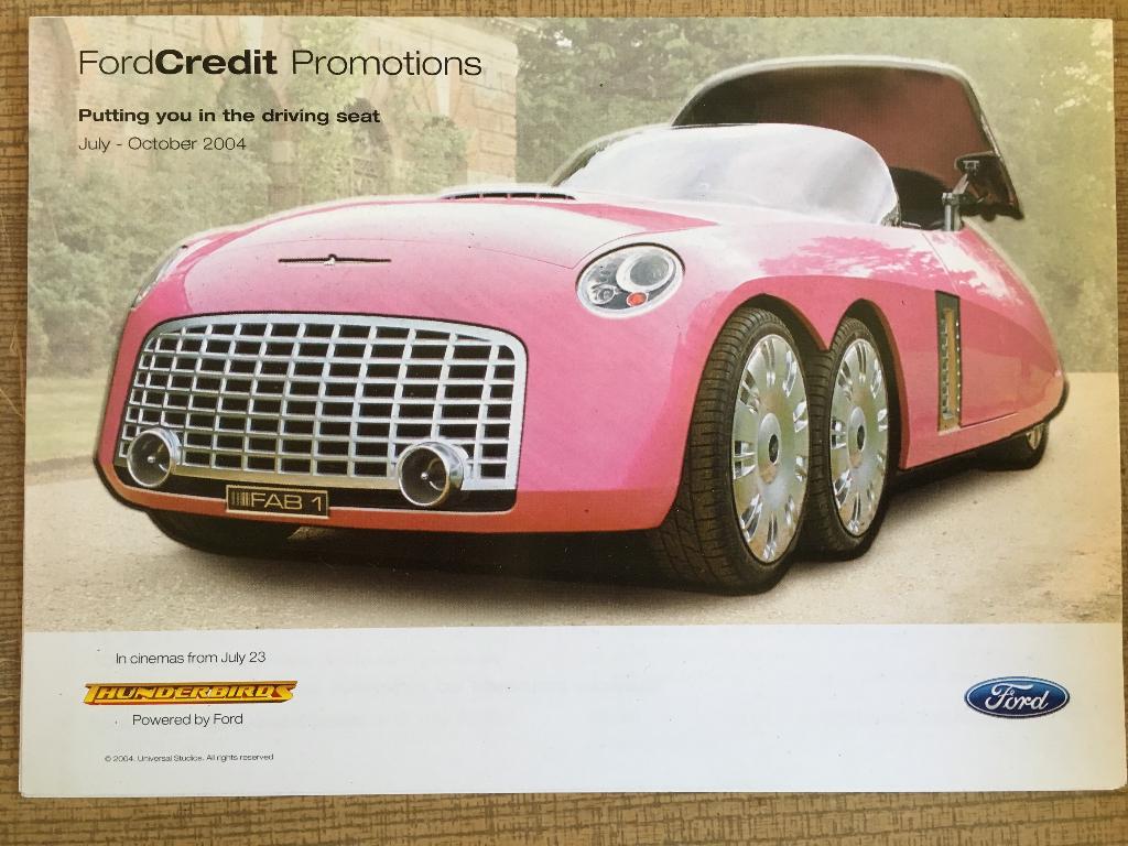 Ford Thunderbirds Fab1 brochure folder Ka Mondeo Fiesta Focu, Ophalen of Verzenden, Zo goed als nieuw, Ford