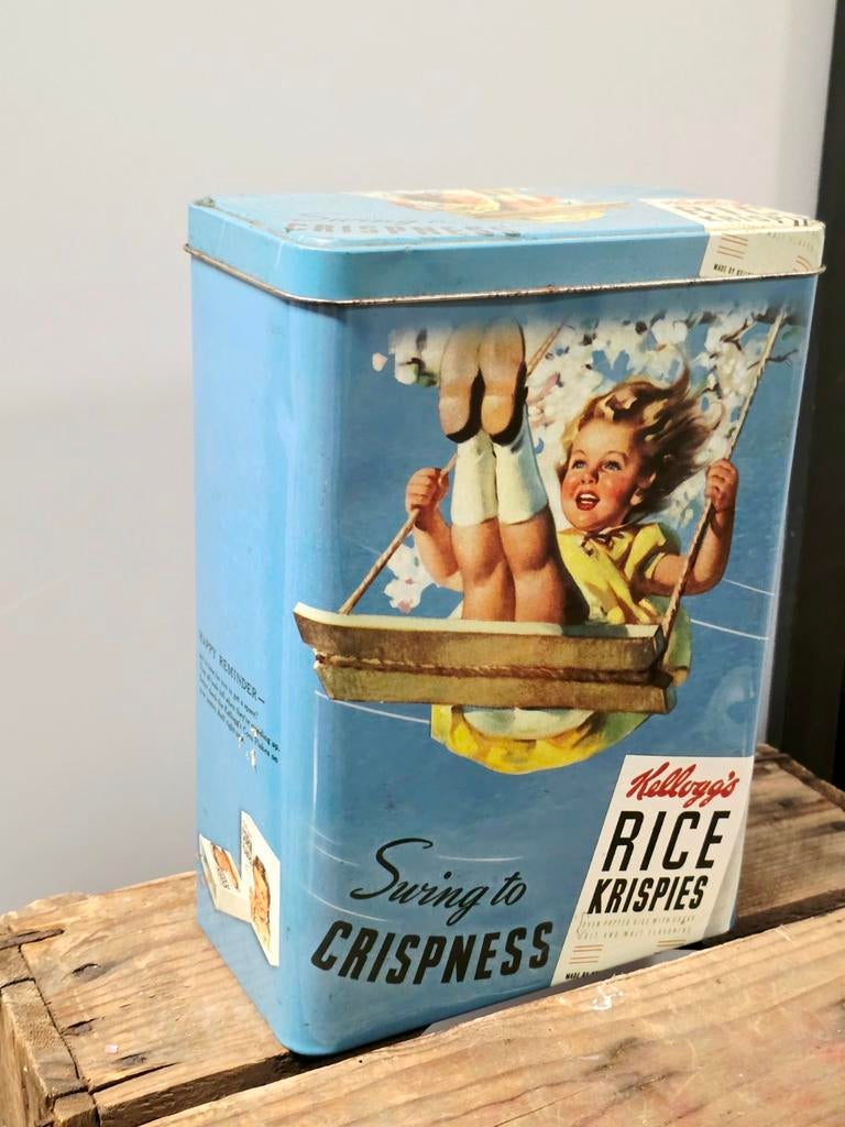 9783; Vintage Kellogg's Rice Krispies Can, Ophalen of Verzenden