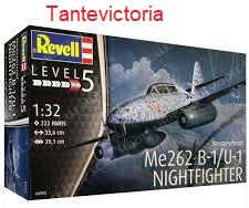 Revell 1:32 Messerschmitt ME 262 B-1 4995 modelbouw, Revell, Nieuw, Ophalen of Verzenden, Groter dan 1:72